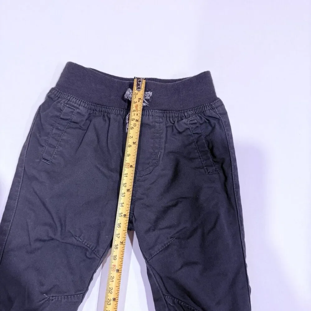 Carters Jogger Baby Boys 0-3 Months Olive Green Drawstring Chino Pull On Casual